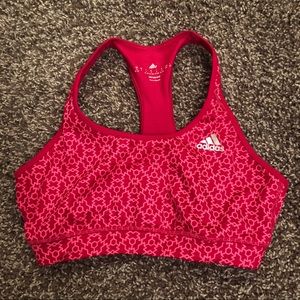 NWOT Adidas Techfit Sports Bra Pink